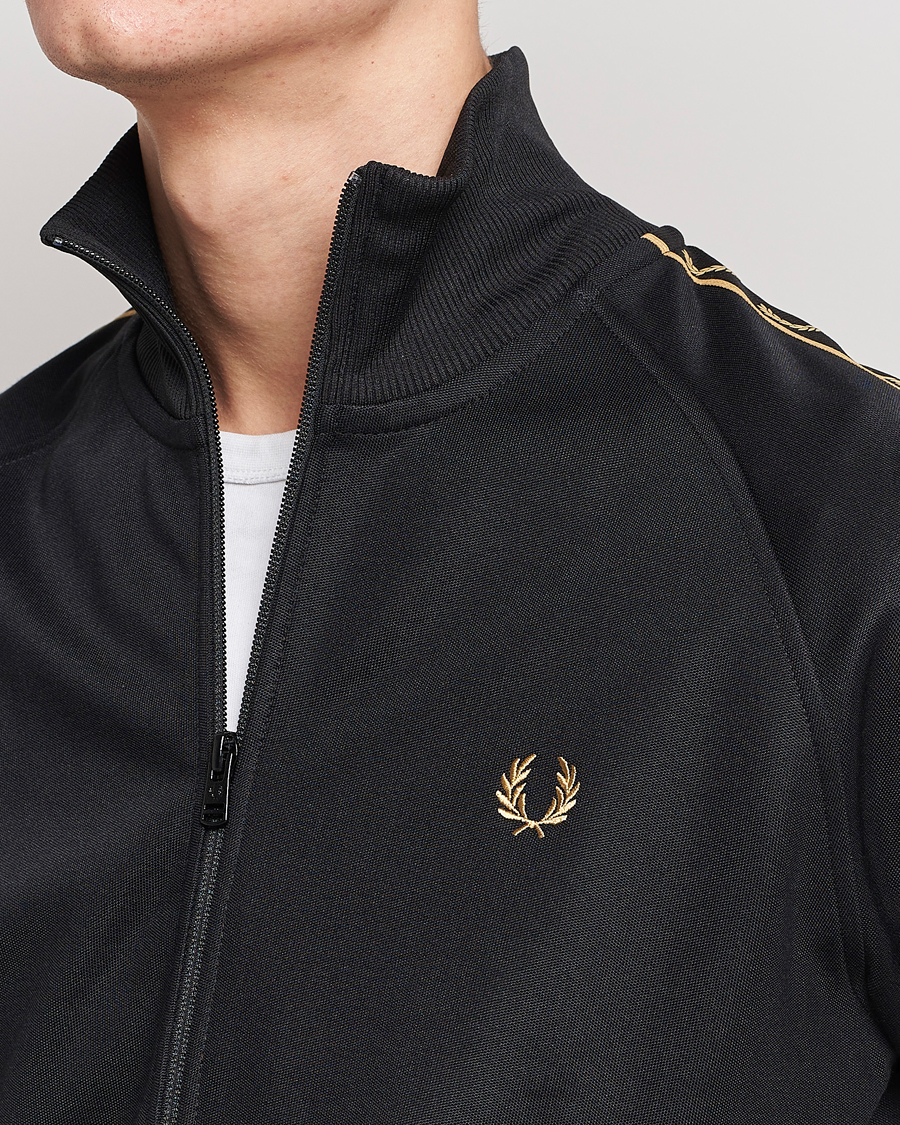 Herre | Gensere | Fred Perry | Taped Track Jacket Black