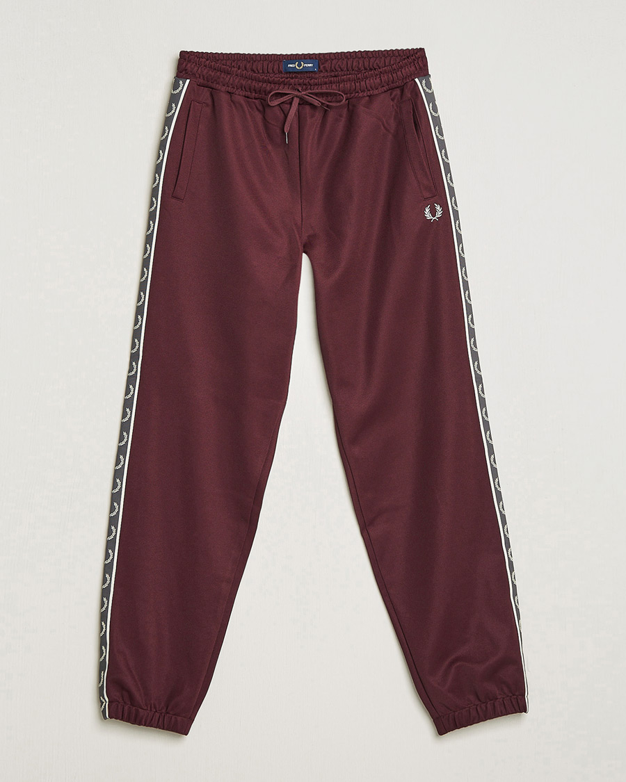 Herre | Bukser | Fred Perry | Taped Track Pants Oxblood