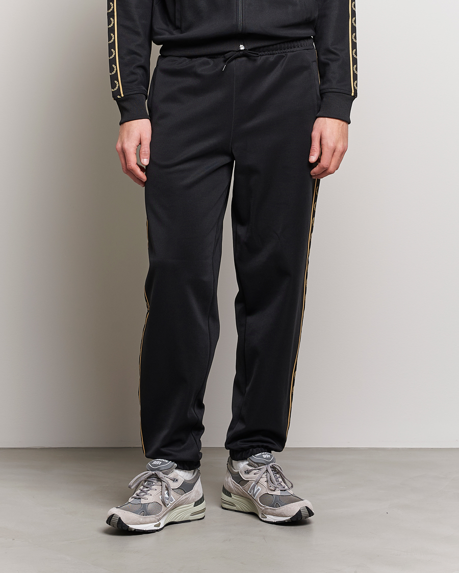 Herre | Best of British | Fred Perry | Taped Track Pants Black