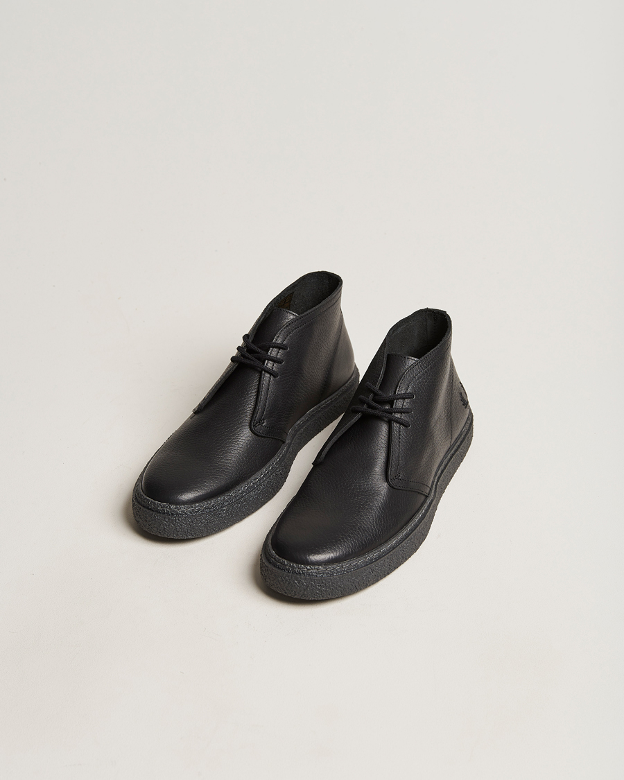 Herre | Svarte støvler | Fred Perry | Hawley Leather Boot Black