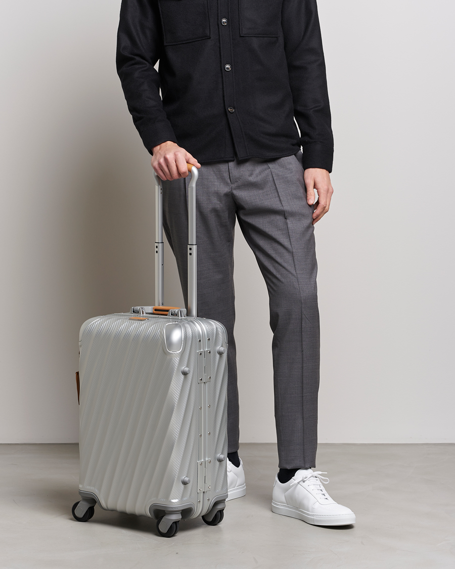 Men | Accessories | TUMI | International Carry-on Aluminum Trolley Texture Silver