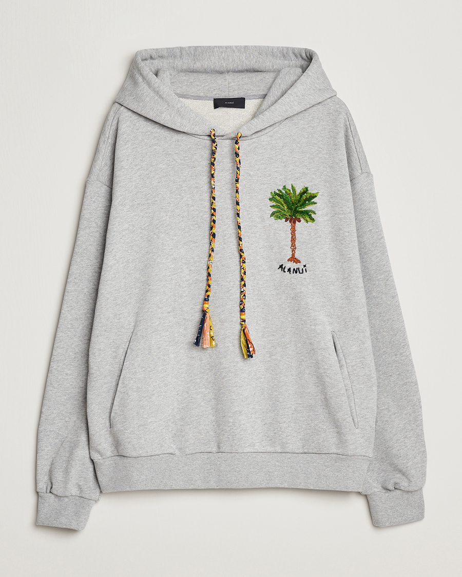 Herre | Gensere | Alanui | Embroidered Hoodie Grey Melange