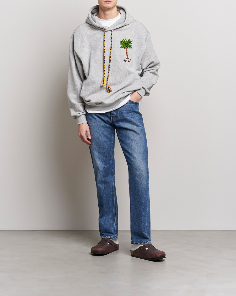 Herre | Gensere | Alanui | Embroidered Hoodie Grey Melange