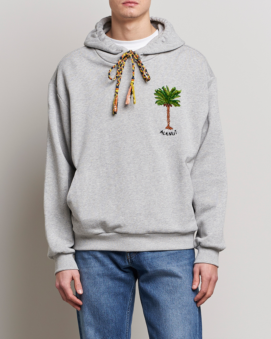 Herre | Gensere | Alanui | Embroidered Hoodie Grey Melange