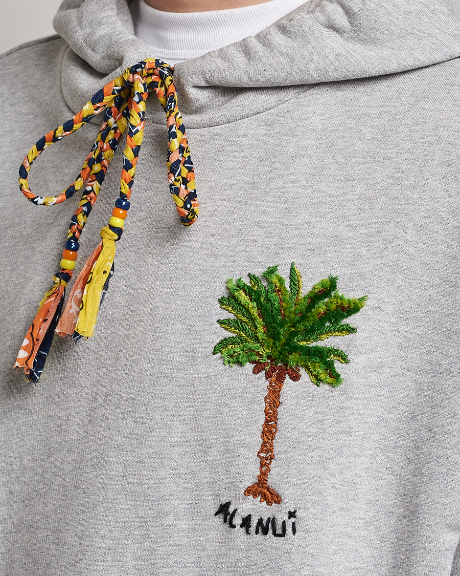 Herre | Gensere | Alanui | Embroidered Hoodie Grey Melange