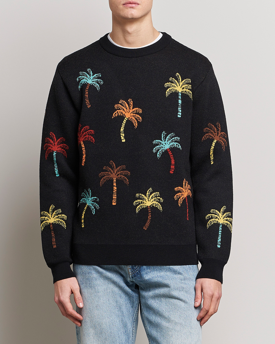 Herre | Gensere | Alanui | Palm Tree Jacquard Sweater Black