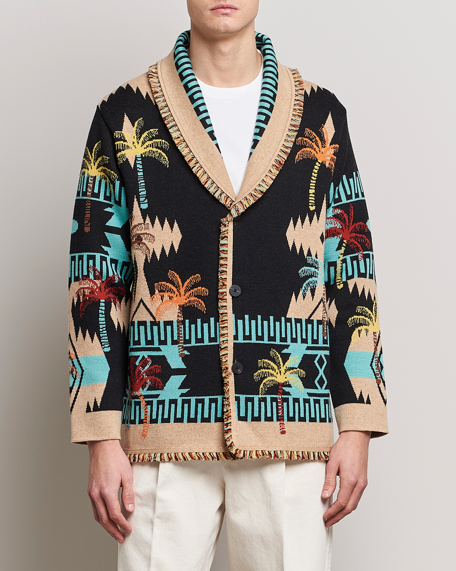 Herre |  | Alanui | Palm Tree Jacquard Cardigan Multicolor