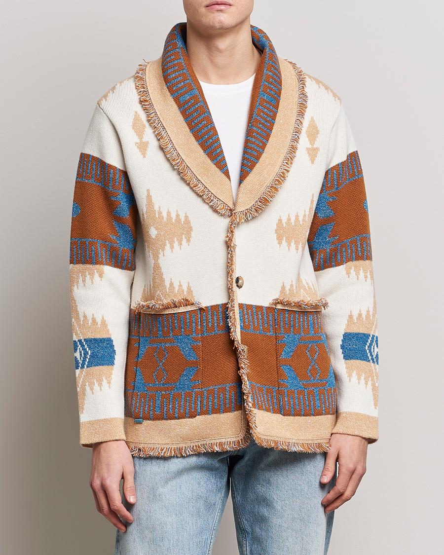 Herre | Gensere | Alanui | Icon Cashmere Jacquard Cardigan Chalk