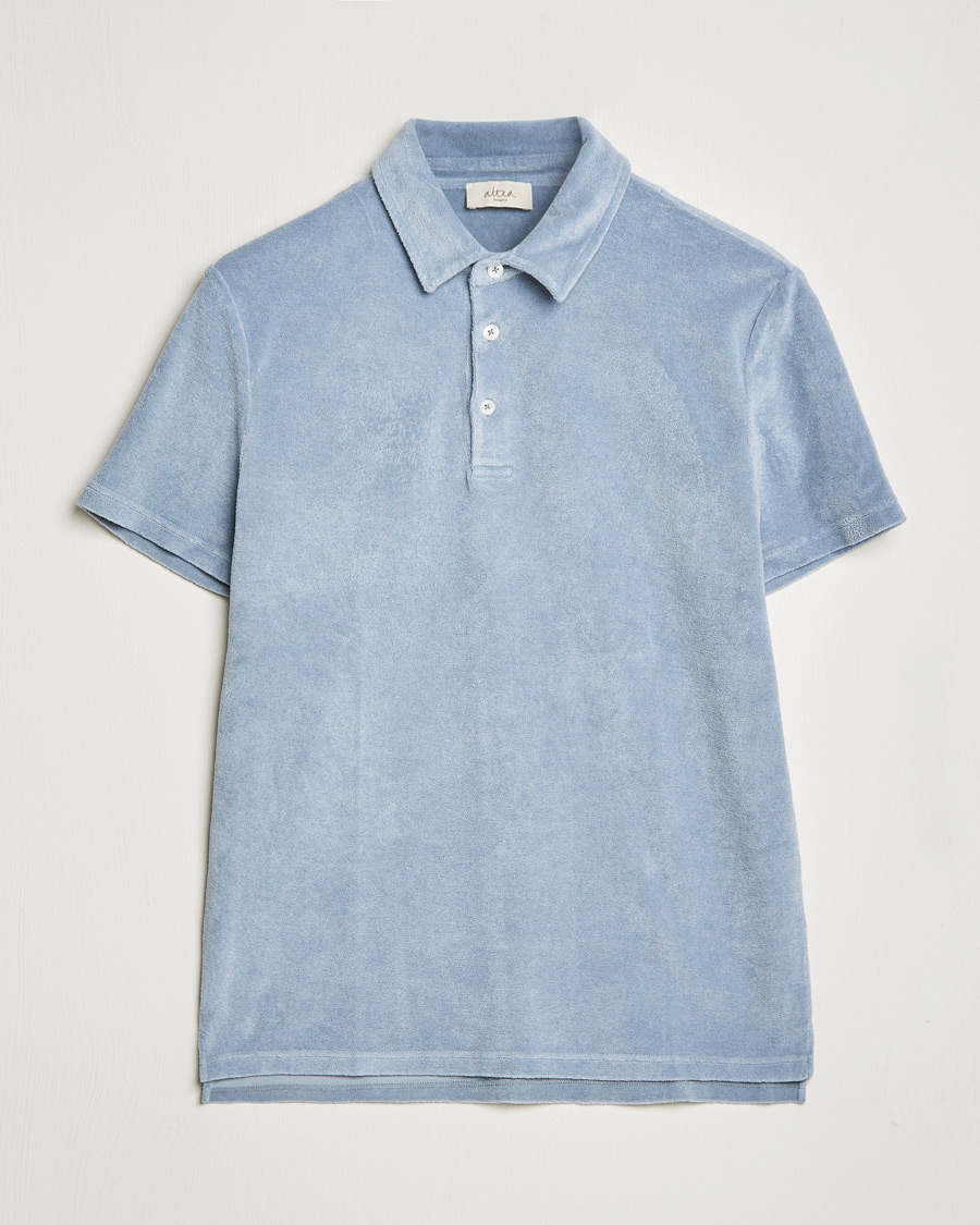 Herre | Pikéer | Altea | Short Sleeve Terry Polo Dusty Blue