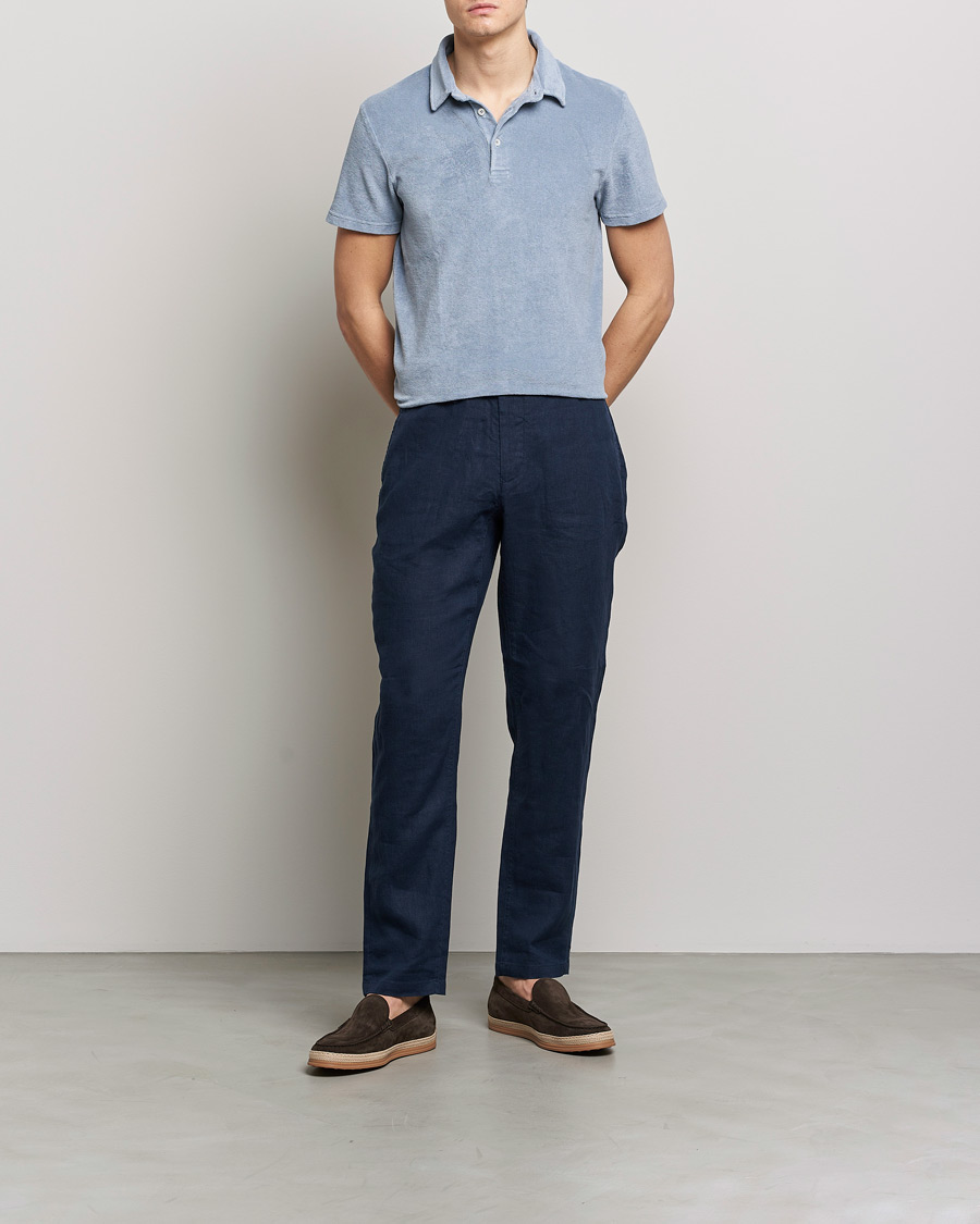 Herre | Pikéer | Altea | Short Sleeve Terry Polo Dusty Blue