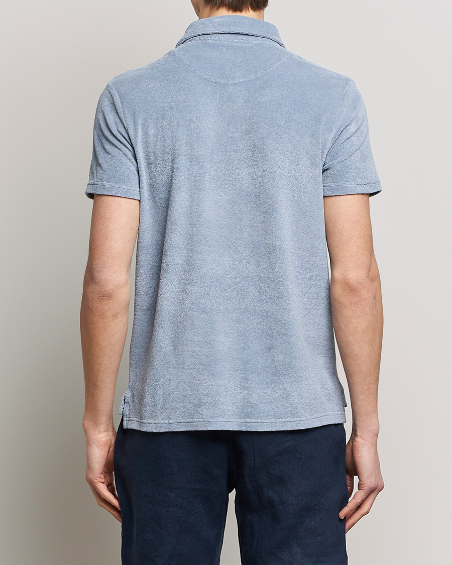 Herre | Pikéer | Altea | Short Sleeve Terry Polo Dusty Blue