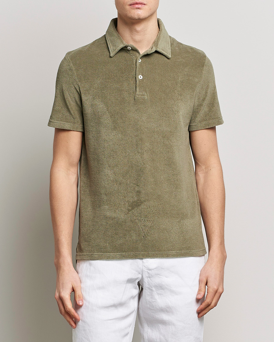 Herre | Pikéer | Altea | Short Sleeve Terry Polo Olive
