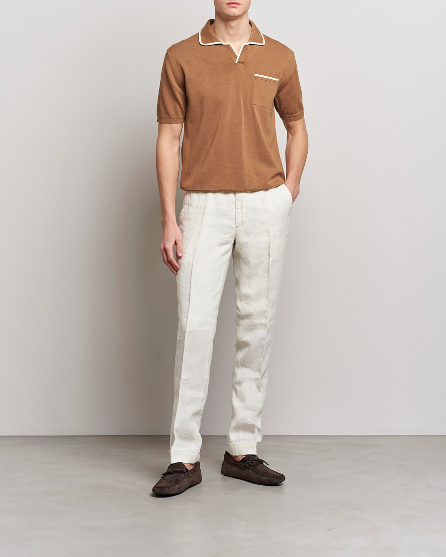 Herre | Pikéer | Altea | Short Sleeve Riviera Polo Tobacco