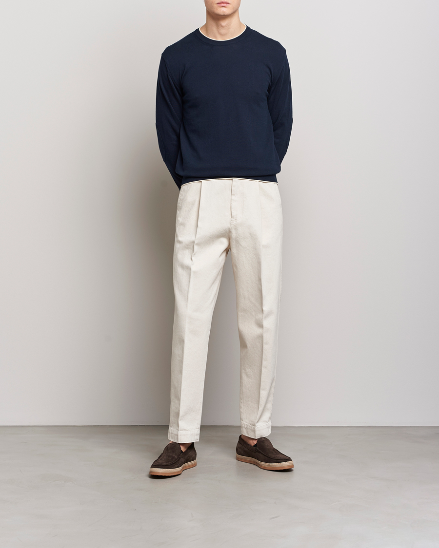 Herre | Gensere | Altea | Soft Cotton Pullover Navy