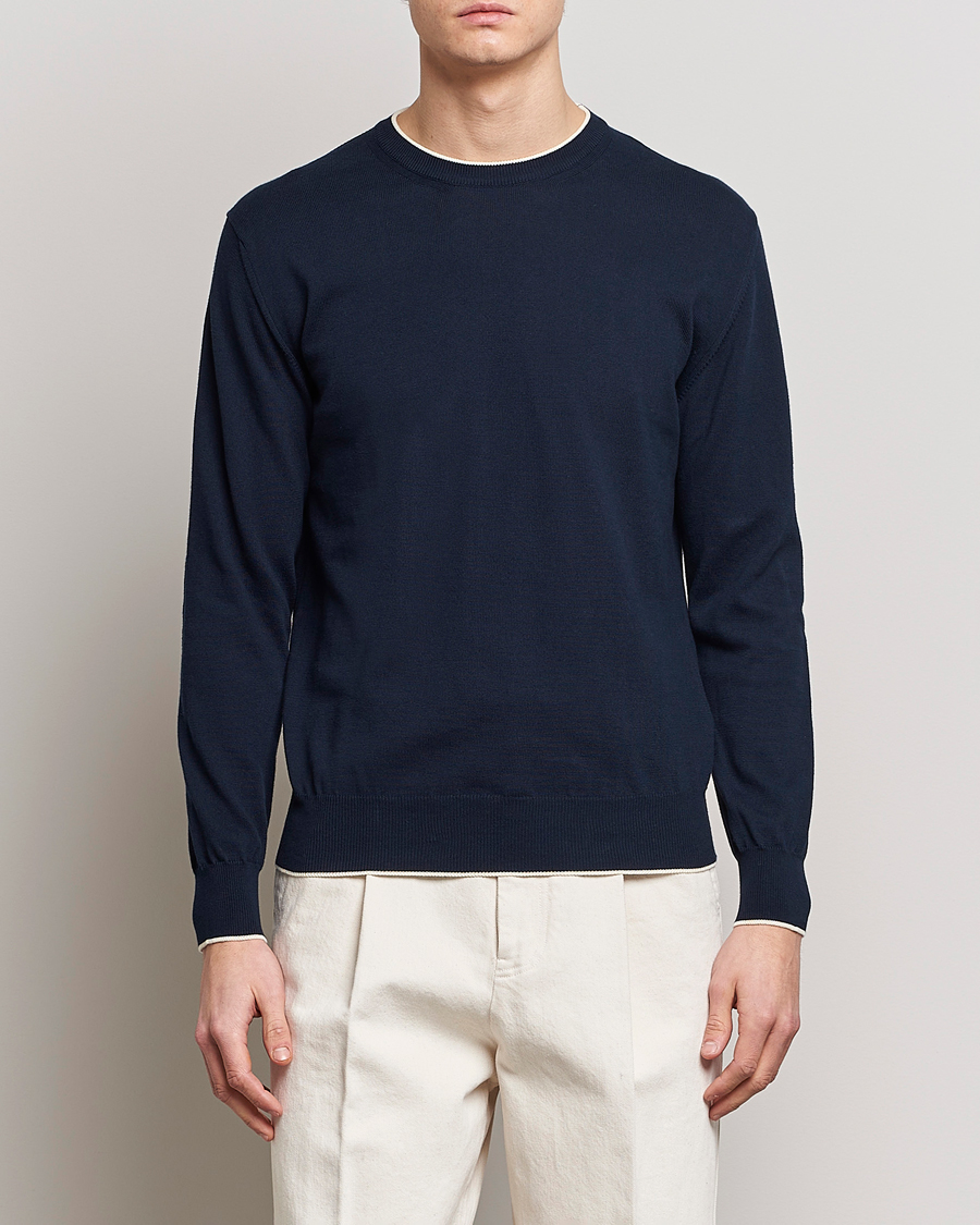 Herre | Gensere | Altea | Soft Cotton Pullover Navy