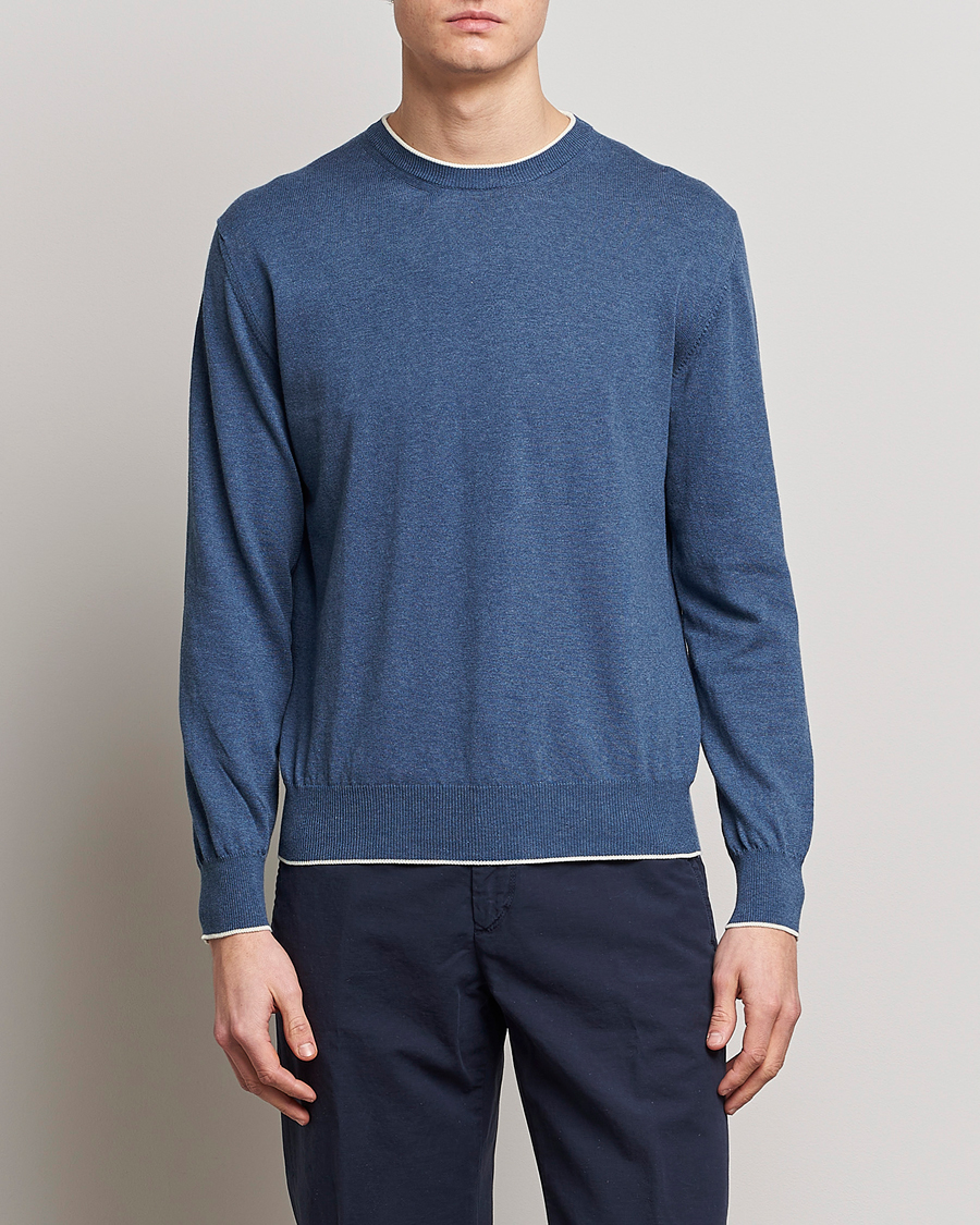Herre | Gensere | Altea | Soft Cotton Pullover Blue