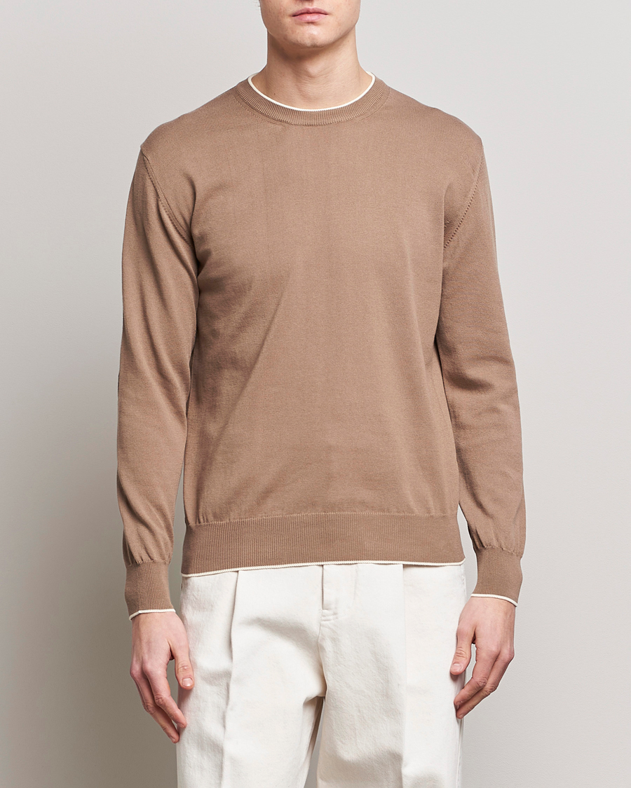 Herre | | Altea | Soft Cotton Pullover Beige