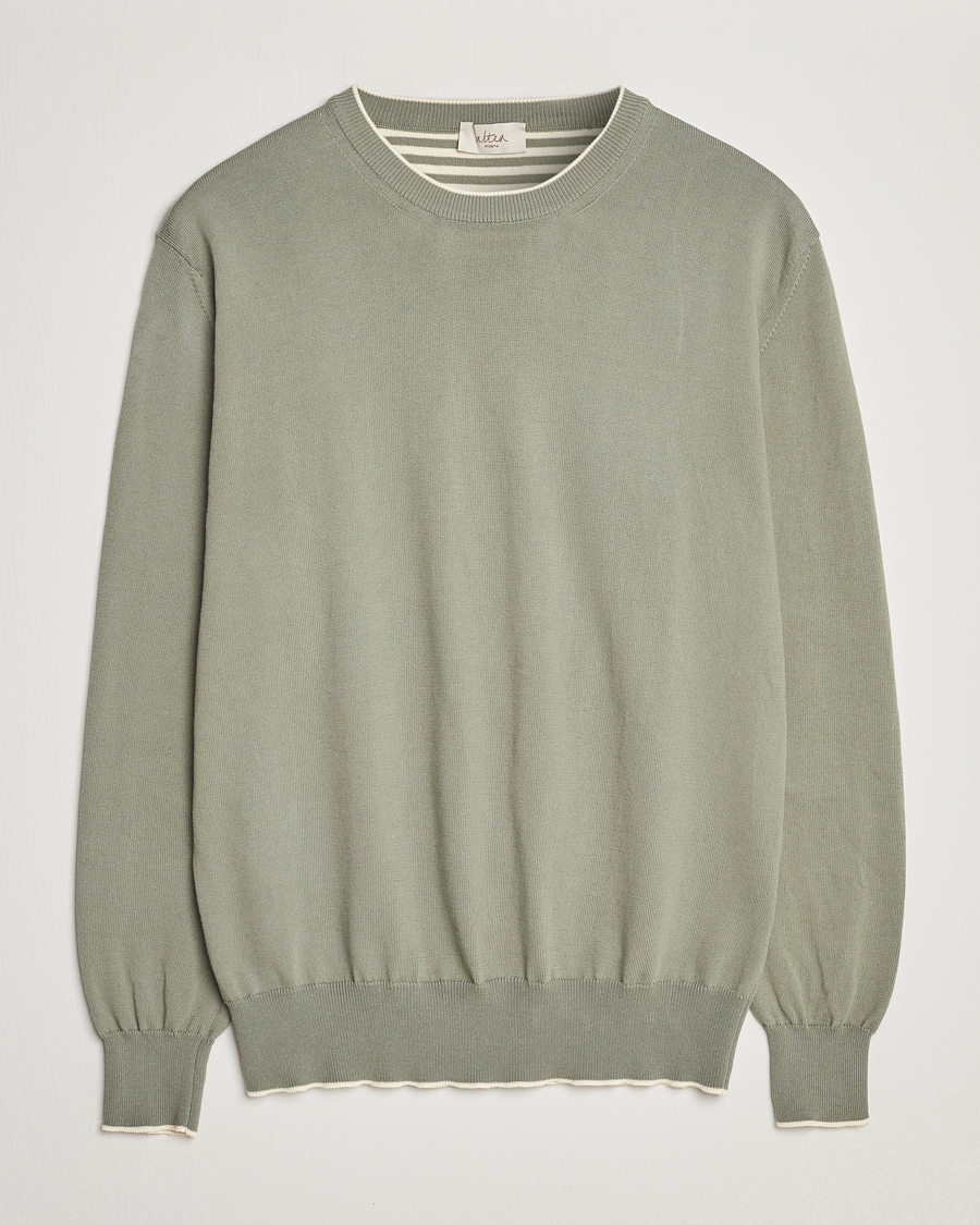 Herre | Gensere | Altea | Soft Cotton Pullover Sage
