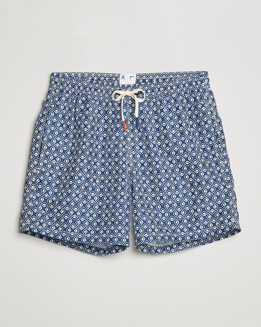 Herre | Badeshorts | Altea | Printed Swim Trunks Navy