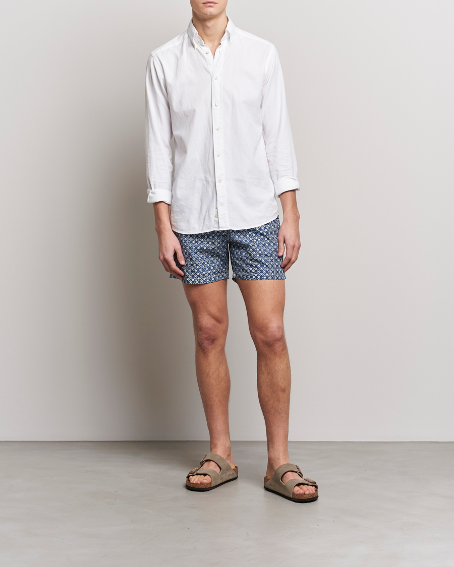 Herre | Badeshorts | Altea | Printed Swim Trunks Navy