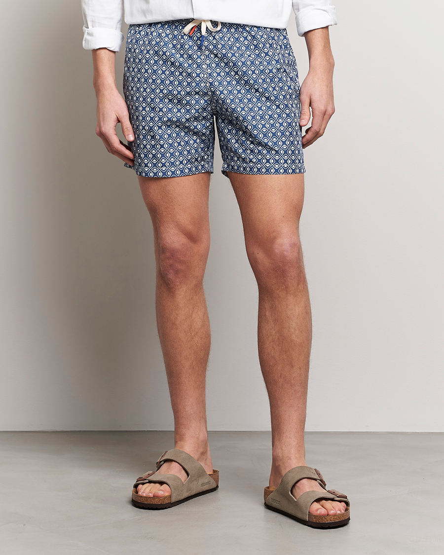 Herre | Badeshorts | Altea | Printed Swim Trunks Navy