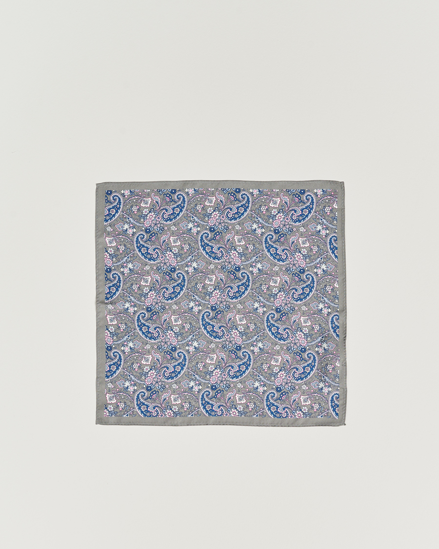 Herre | Amanda Christensen Box Set Silk Twill 8cm Tie With Pocket Square Grey | Amanda Christensen | Box Set Silk Twill 8cm Tie With Pocket Square Grey