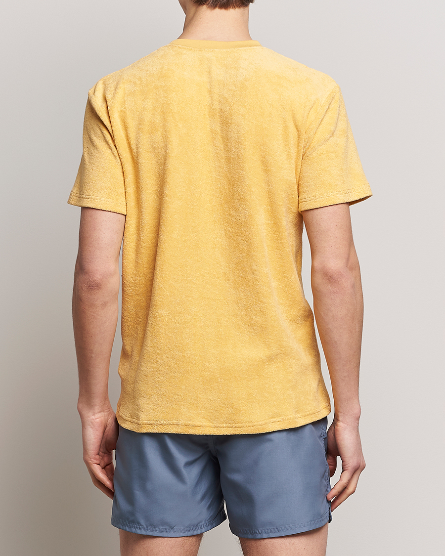 Herre | T-Shirts | Bread & Boxers | Terry Crew Neck T-Shirt Sahara Sun
