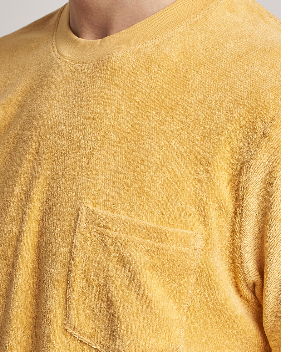 Herre | T-Shirts | Bread & Boxers | Terry Crew Neck T-Shirt Sahara Sun