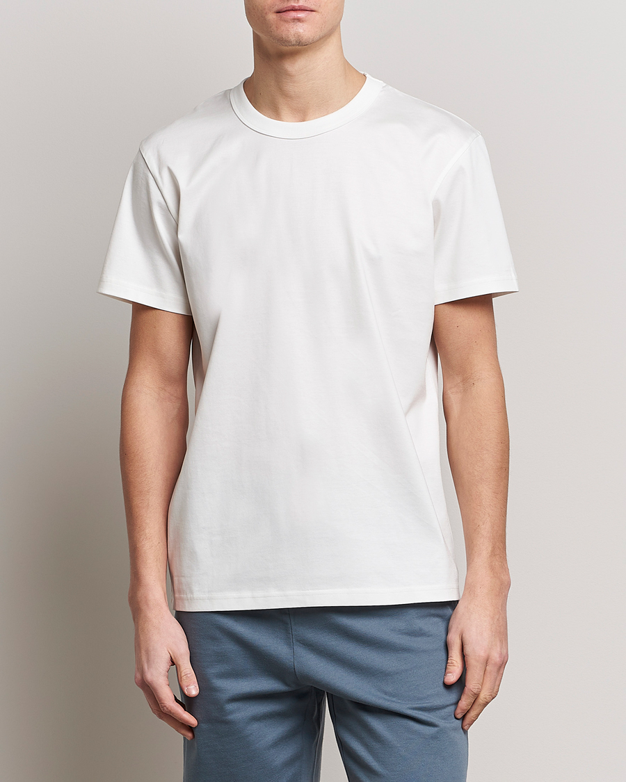 Herre | Bread & Boxers | Bread & Boxers | Pima Cotton Crew Neck T-Shirt Ivory