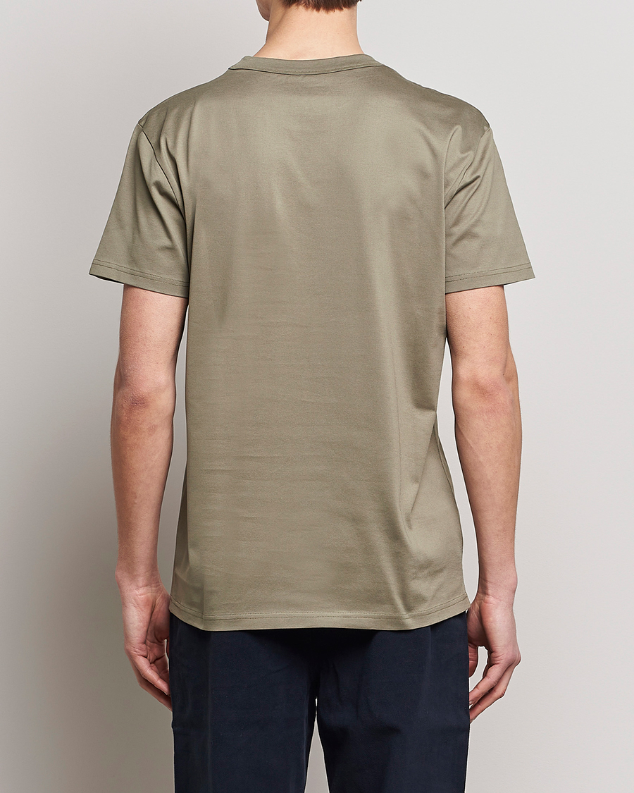 Herre | T-Shirts | Bread & Boxers | Heavy Pima Cotton Crew Neck T-Shirt Sage Green