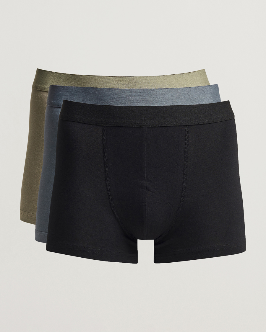 Herre | Undertøy | Bread & Boxers | 3-Pack Boxer Brief Blue/Green/Black