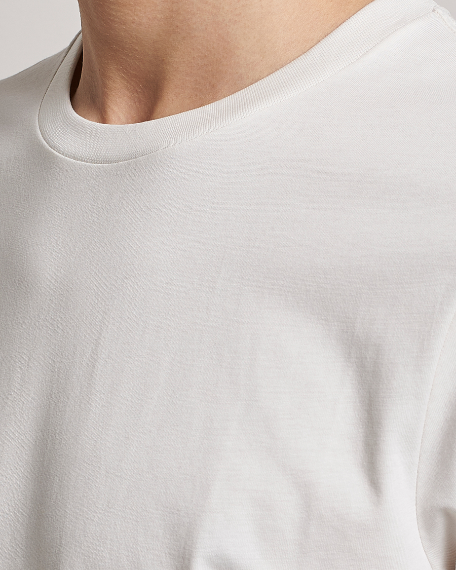 Herre | T-Shirts | Bread & Boxers | Heavy Cotton Crew Neck Tee Ivory