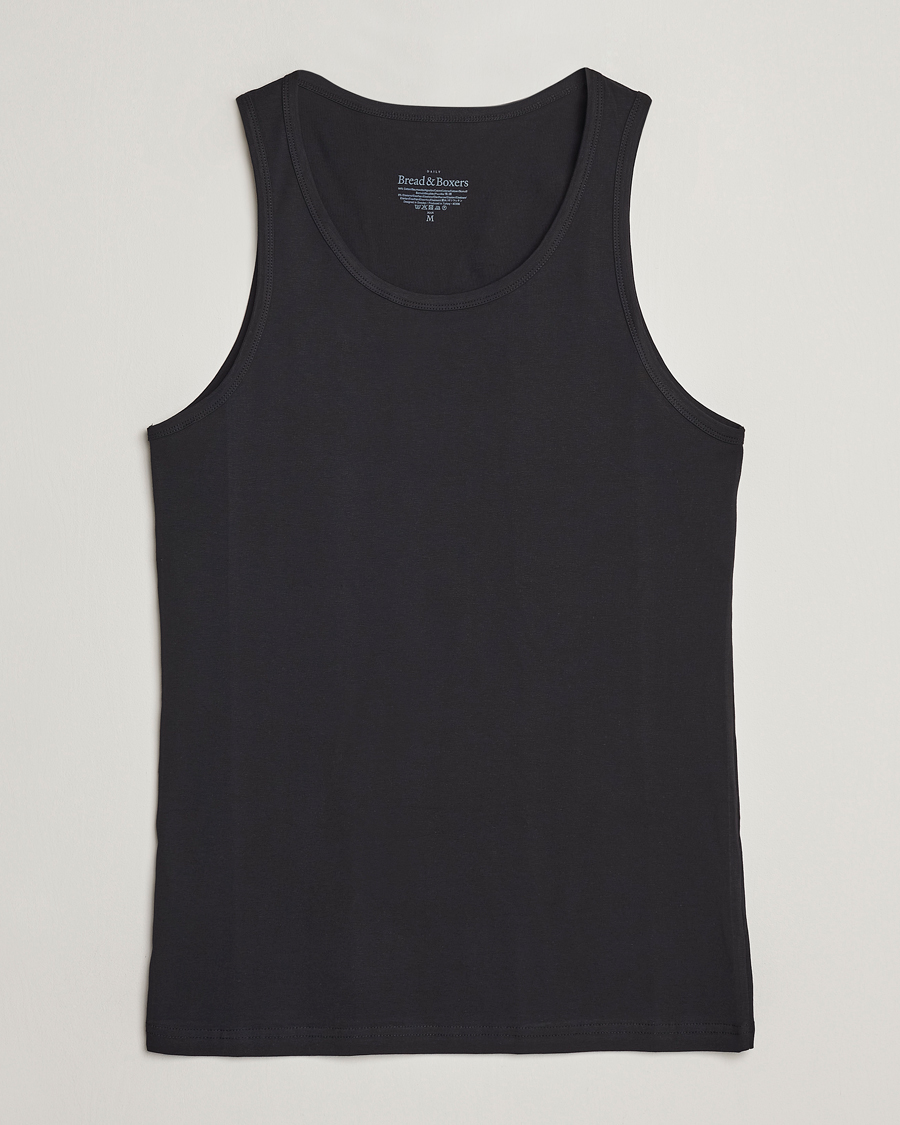 Herre | T-Shirts | Bread & Boxers | 2-Pack Tank Top Black