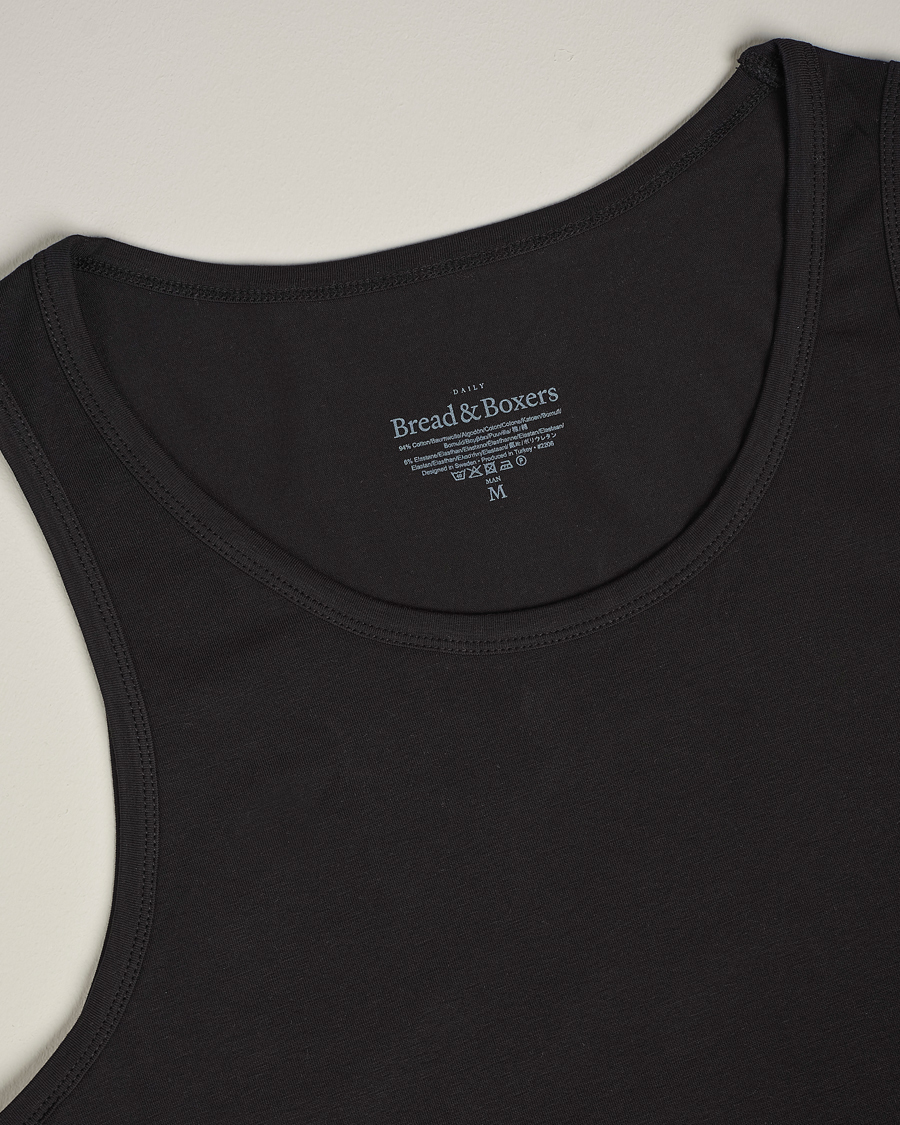 Herre | T-Shirts | Bread & Boxers | 2-Pack Tank Top Black