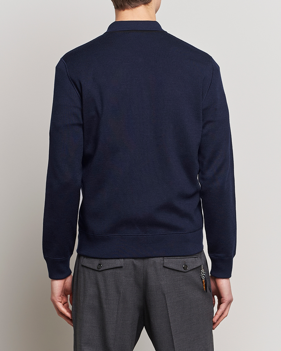 Herre | Gensere | Brioni | Cashmere/Silk Zip Cardigan Navy