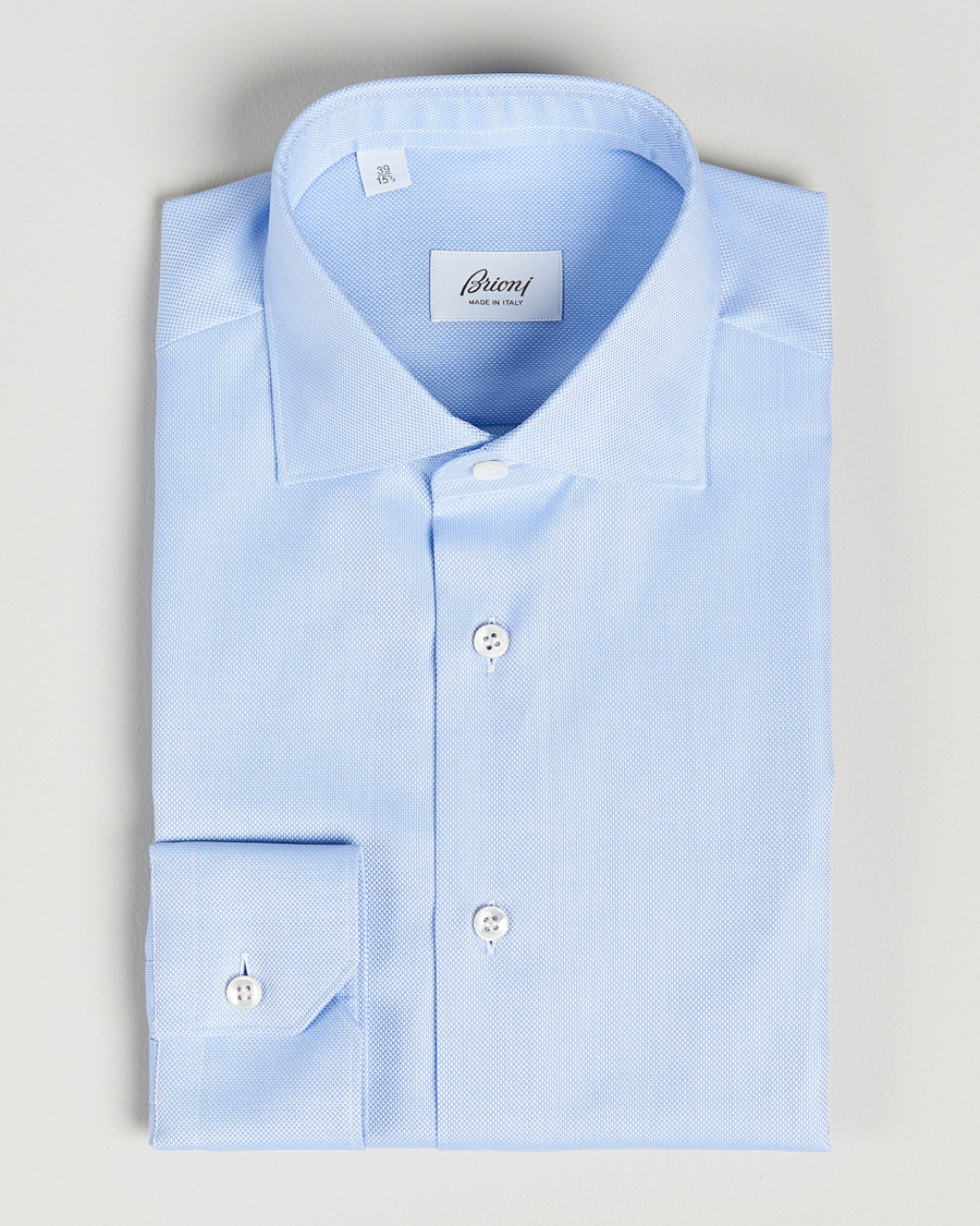 Herre | Skjorter | Brioni | Slim Fit Dress Shirt Light Blue
