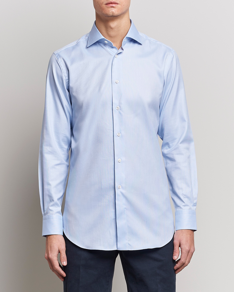 Herre |  | Brioni | Slim Fit Dress Shirt Light Blue