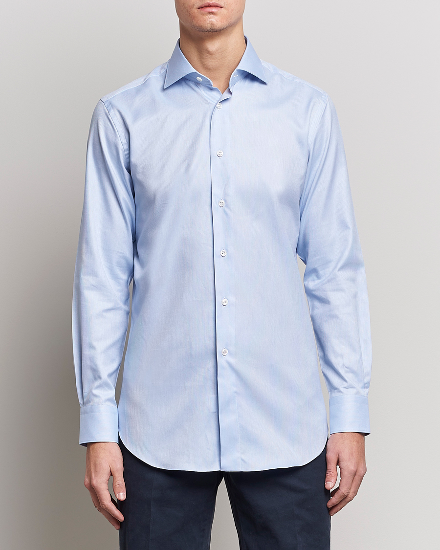 Herre | Skjorter | Brioni | Slim Fit Dress Shirt Light Blue