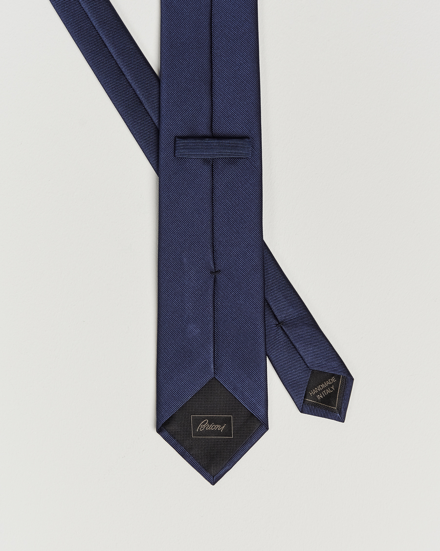 Herre | Brioni Testimonial Jacquard Silk Tie Navy | Brioni | Testimonial Jacquard Silk Tie Navy