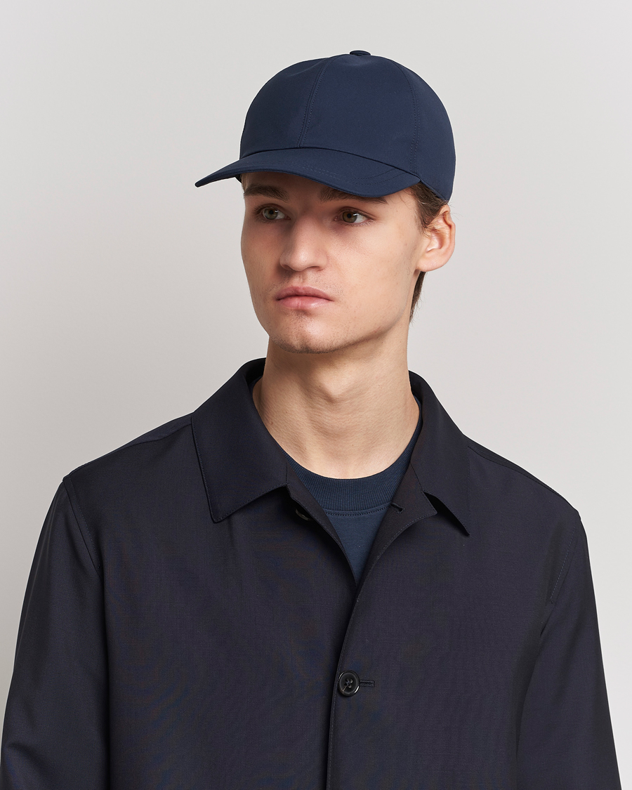 Herre |  | Brioni | Nylon Baseball Cap Navy
