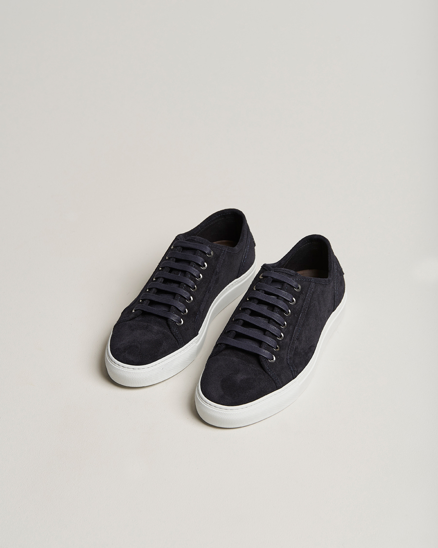 Herre | | Brioni | Casetta Suede Sneakers Navy