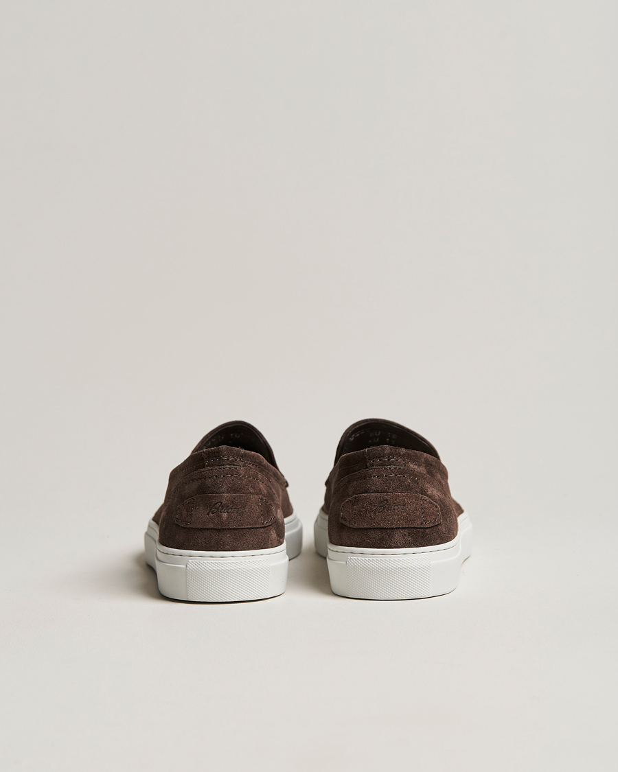 Herre | Brioni Casetta Suede Loafers Dark Brown | Brioni | Casetta Suede Loafers Dark Brown