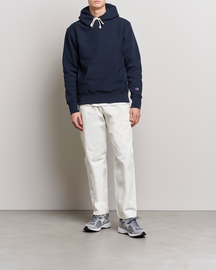 Herre | Gensere | Champion | Reverse Weave Soft Fleece Hood Navy