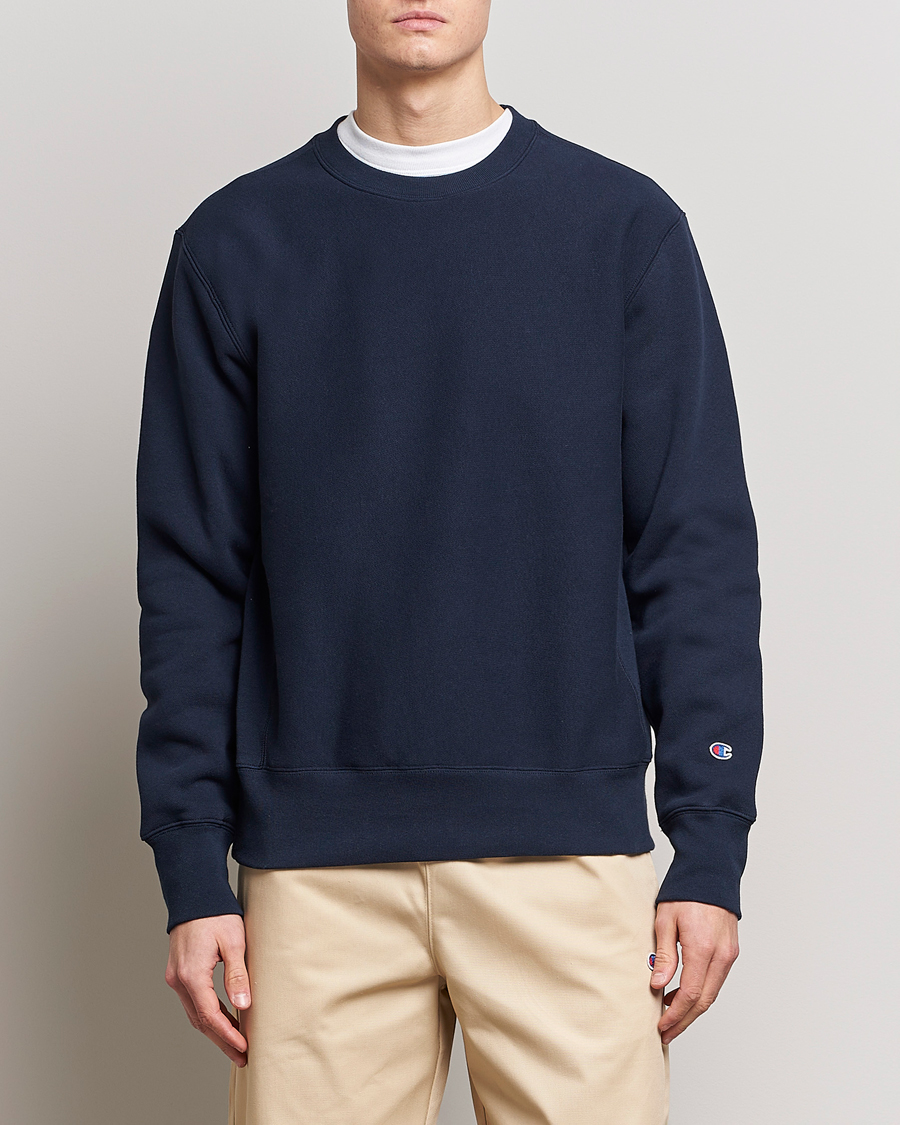 Herre | Champion | Champion | Reverse Weave Soft Fleece Sweatshirt Navy