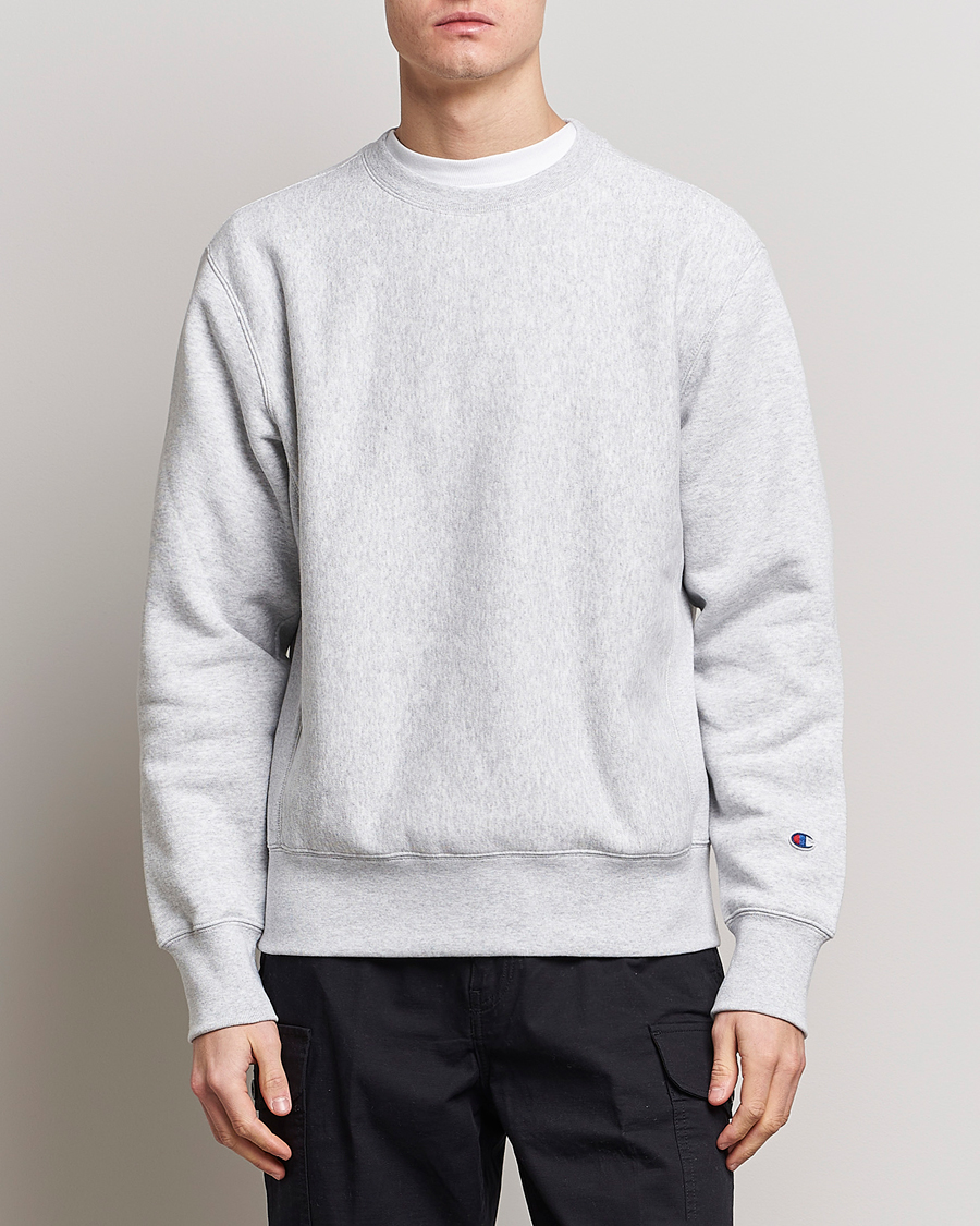 Herre | | Champion | Reverse Weave Soft Fleece Sweatshirt Grey Melange