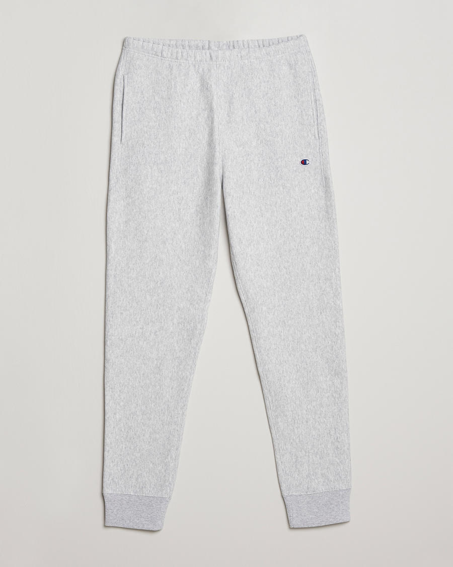 Champion Reverse Weave Soft Fleece Sweatpants Grey Melange hos CareOfCarl.n
