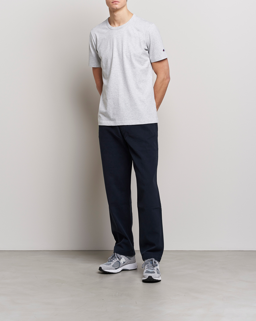 Herre | T-Shirts | Champion | Athletic Jersey Tee Grey Melange
