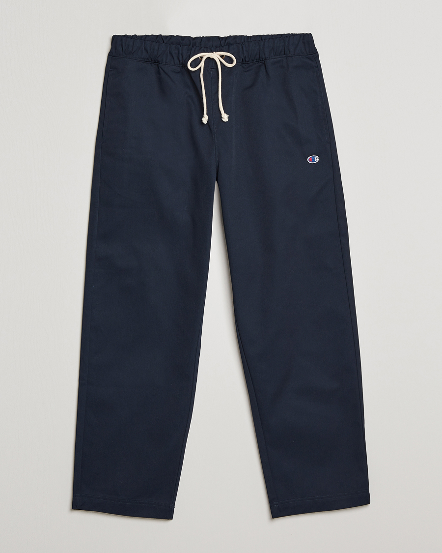 Herre | Bukser | Champion | Straight Fit Twill Drawstring Pants Navy