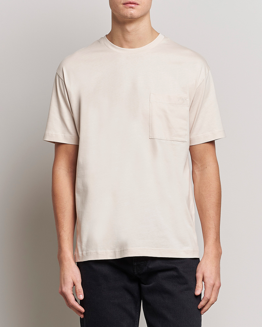 Herre | Klær | A.P.C. | Short Sleeve Pocket T-Shirt Ecru