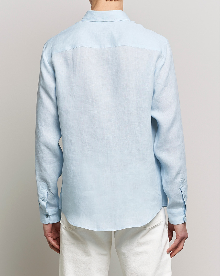 Herre | Skjorter | A.P.C. | Cassel Linen Shirt Light Blue